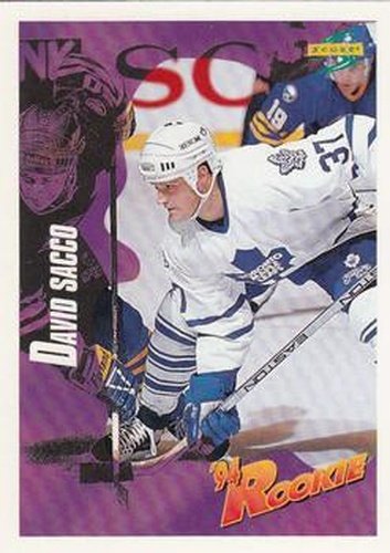 #240 David Sacco - Toronto Maple Leafs - 1994-95 Score Hockey