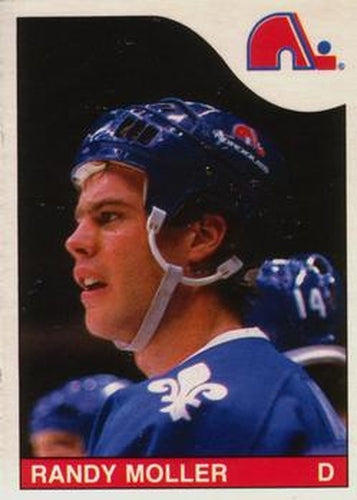 #240 Randy Moller - Quebec Nordiques - 1985-86 O-Pee-Chee Hockey