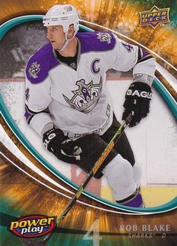 #240 Rob Blake - San Jose Sharks - 2008-09 Upper Deck Power Play Box Set Hockey
