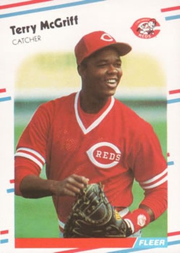 #240 Terry McGriff - Cincinnati Reds - 1988 Fleer Baseball