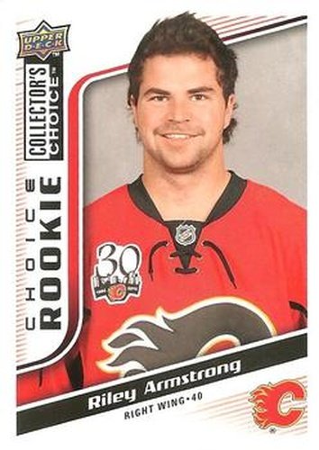 #240 Riley Armstrong - Calgary Flames - 2009-10 Collector's Choice Hockey