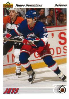 #240 Teppo Numminen - Winnipeg Jets - 1991-92 Upper Deck Hockey