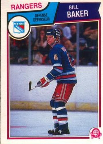 #240 Bill Baker - New York Rangers - 1983-84 O-Pee-Chee Hockey