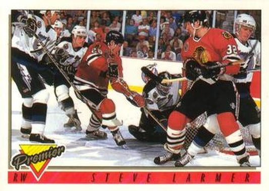 #240 Steve Larmer - Chicago Blackhawks - 1993-94 O-Pee-Chee Premier Hockey