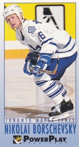 #240 Nikolai Borschevsky - Toronto Maple Leafs - 1993-94 Fleer PowerPlay Hockey