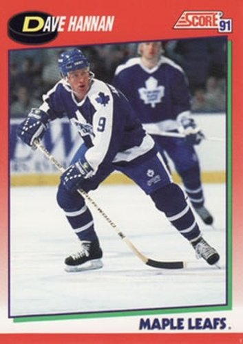 #241 Dave Hannan - Toronto Maple Leafs - 1991-92 Score Canadian Hockey