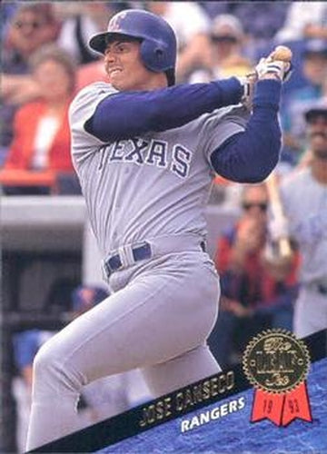 #241 Jose Canseco - Texas Rangers - 1993 Leaf Baseball