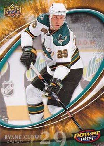 #241 Ryane Clowe - San Jose Sharks - 2008-09 Upper Deck Power Play Box Set Hockey