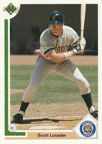 #241 Scott Lusader - Detroit Tigers - 1991 Upper Deck Baseball