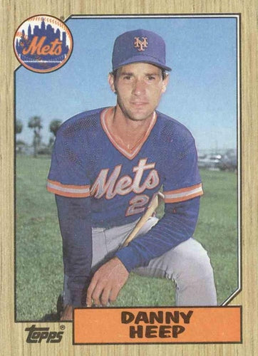 #241 Danny Heep - New York Mets - 1987 Topps Baseball