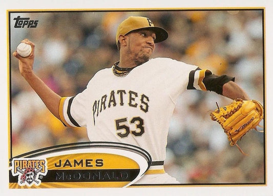 #241 James McDonald - Pittsburgh Pirates - 2012 Topps Baseball