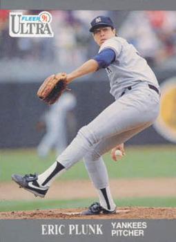 #241 Eric Plunk - New York Yankees - 1991 Ultra Baseball