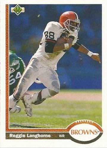 #241 Reggie Langhorne - Cleveland Browns - 1991 Upper Deck Football