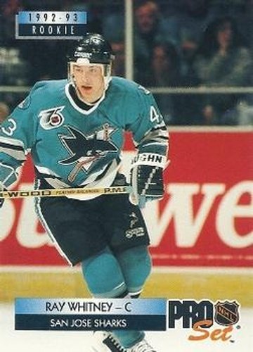 #241 Ray Whitney - San Jose Sharks - 1992-93 Pro Set Hockey