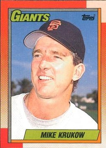 #241 Mike Krukow - San Francisco Giants - 1990 O-Pee-Chee Baseball