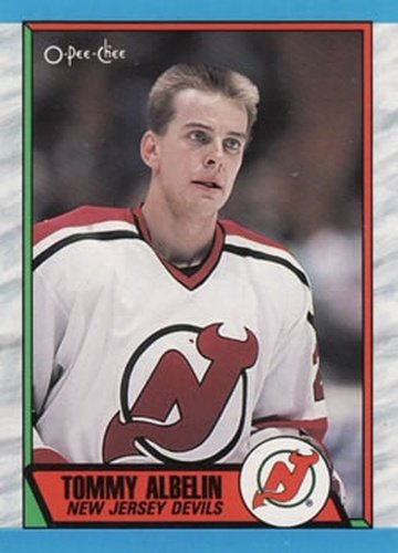 #241 Tommy Albelin - New Jersey Devils - 1989-90 O-Pee-Chee Hockey