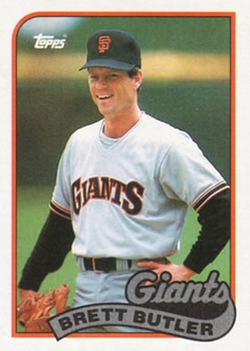 #241 Brett Butler - San Francisco Giants - 1989 Topps Baseball