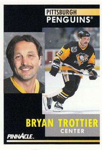 #241 Bryan Trottier - Pittsburgh Penguins - 1991-92 Pinnacle Hockey