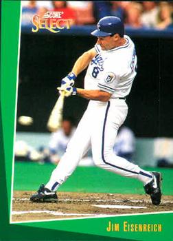 #241 Jim Eisenreich - Kansas City Royals - 1993 Select Baseball