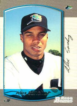 #241 Alex Sanchez - Tampa Bay Devil Rays - 2000 Bowman Baseball