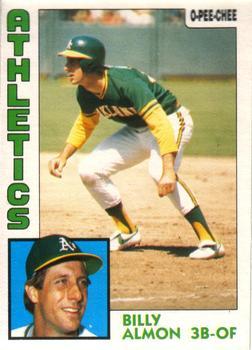#241 Billy Almon - Oakland Athletics - 1984 O-Pee-Chee Baseball