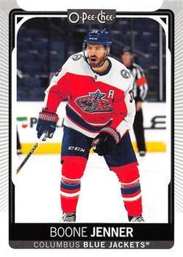 #241 Boone Jenner - Columbus Blue Jackets - 2021-22 O-Pee-Chee Hockey