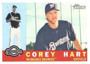 #241 Corey Hart - Milwaukee Brewers - 2009 Topps Heritage Baseball