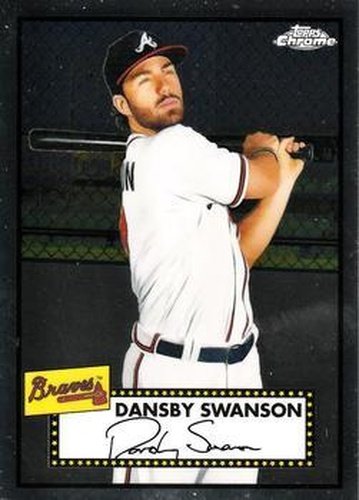 #241 Dansby Swanson - Atlanta Braves - 2021 Topps Chrome Platinum Anniversary Baseball