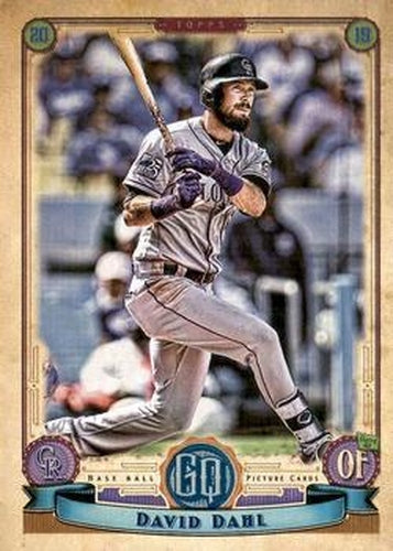 #241 David Dahl - Colorado Rockies - 2019 Topps Gypsy Queen Baseball