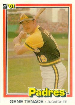 #241 Gene Tenace - San Diego Padres - 1981 Donruss Baseball