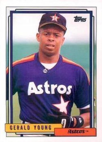 #241 Gerald Young - Houston Astros - 1992 Topps Baseball