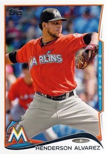 #241 Henderson Alvarez - Miami Marlins - 2014 Topps Baseball