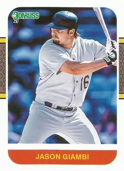 #241 Jason Giambi - Oakland Athletics - 2021 Donruss Baseball