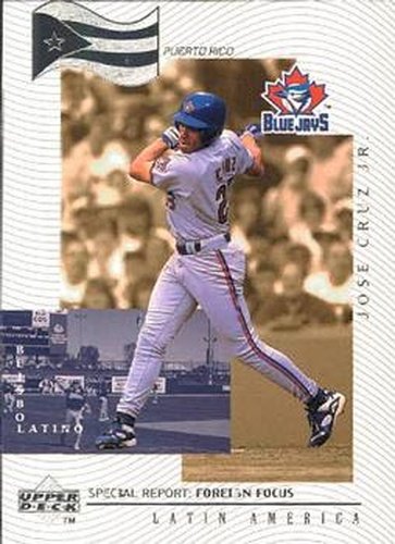 #241 Jose Cruz Jr. - Toronto Blue Jays - 1999 Upper Deck Baseball