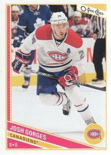 #241 Josh Gorges - Montreal Canadiens - 2013-14 O-Pee-Chee Hockey