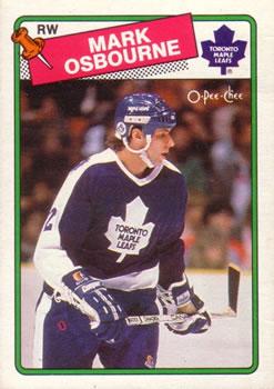 #241 Mark Osborne - Toronto Maple Leafs - 1988-89 O-Pee-Chee Hockey