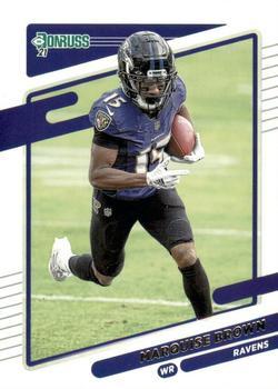 #241 Marquise Brown - Baltimore Ravens - 2021 Donruss Football