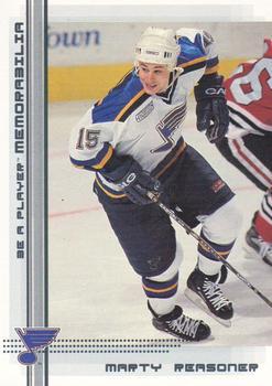 #241 Marty Reasoner - St. Louis Blues - 2000-01 Be a Player Memorabilia Hockey