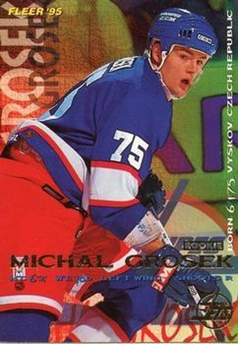 #241 Michal Grosek - Winnipeg Jets - 1994-95 Fleer Hockey