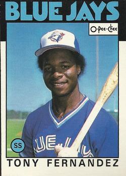 #241 Tony Fernandez - Toronto Blue Jays - 1986 O-Pee-Chee Baseball