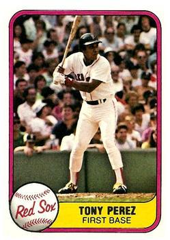 #241 Tony Perez - Boston Red Sox - 1981 Fleer Baseball