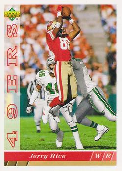 #241 Jerry Rice - San Francisco 49ers - 1993 Upper Deck Football