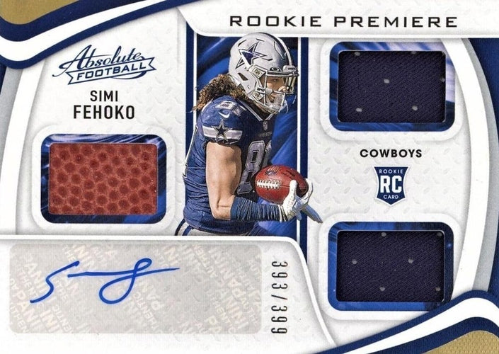 #241 Simi Fehoko - Dallas Cowboys - 2021 Panini Absolute Football