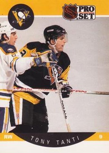 #241 Tony Tanti - Pittsburgh Penguins - 1990-91 Pro Set Hockey
