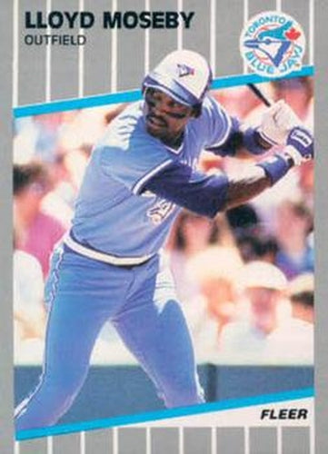 #241 Lloyd Moseby - Toronto Blue Jays - 1989 Fleer Baseball