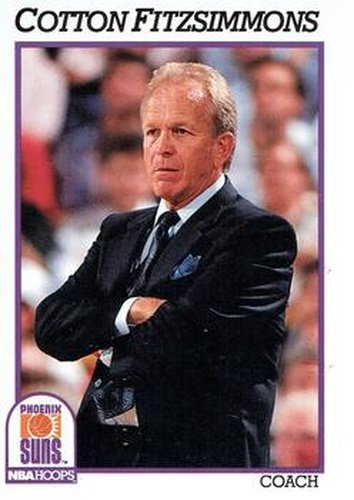 #241 Cotton Fitzsimmons - Phoenix Suns - 1991-92 Hoops Basketball