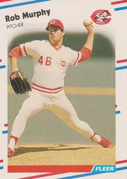 #241 Rob Murphy - Cincinnati Reds - 1988 Fleer Baseball