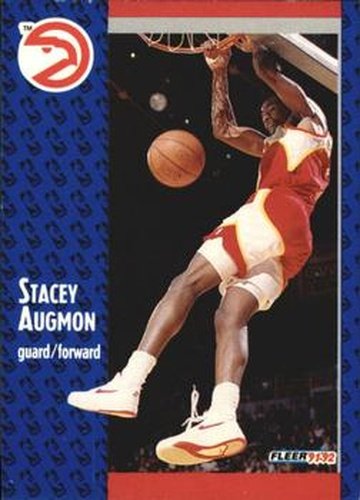 #241 Stacey Augmon - Atlanta Hawks - 1991-92 Fleer Basketball