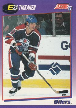 #241 Esa Tikkanen - Edmonton Oilers - 1991-92 Score American Hockey