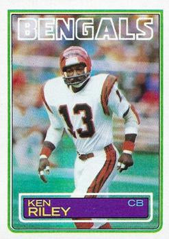 #241 Ken Riley - Cincinnati Bengals - 1983 Topps Football